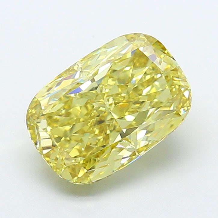 Loose Diamond - CUSHION MODIFIED 4.53ct Fancy Intense Yellow VS1: Loose Diamond - CUSHION MODIFIED 4.53ct Fancy Intense Yellow VS1 Source: This is a real non-mined Diamond that has been grown in a lab Shape: CUSHION MODIFIED Carats: 4.53 Color: Fancy Intense Yellow 