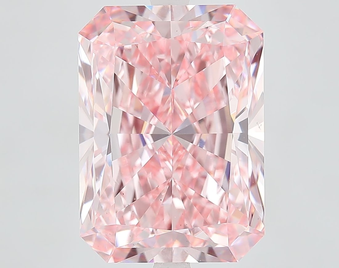 Loose Diamond - RADIANT 10.12ct Fancy Vivid Pink VS1: Loose Diamond - RADIANT 10.12ct Fancy Vivid Pink VS1 Source: This is a real non-mined Diamond that has been grown in a lab Shape: RADIANT Carats: 10.12 Color: Fancy Vivid Pink Certification: IGI