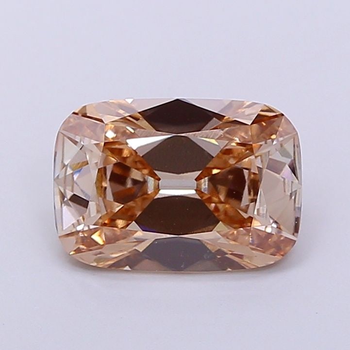 Loose Diamond - CUSHION 2.56ct Fancy Light Brown VVS1: Loose Diamond - CUSHION 2.56ct Fancy Light Brown VVS1 Source: This is a real non-mined Diamond that has been grown in a lab Shape: CUSHION Carats: 2.56 Color: Fancy Light Brown Certification: IGI Vide