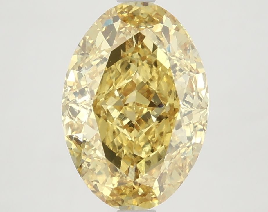 Loose Diamond - OVAL 3.74ct Fancy Vivid Yellow VS1: Loose Diamond - OVAL 3.74ct Fancy Vivid Yellow VS1 Source: This is a real non-mined Diamond that has been grown in a lab Shape: OVAL Carats: 3.74 Color: Fancy Vivid Yellow Certification: IGI Video: