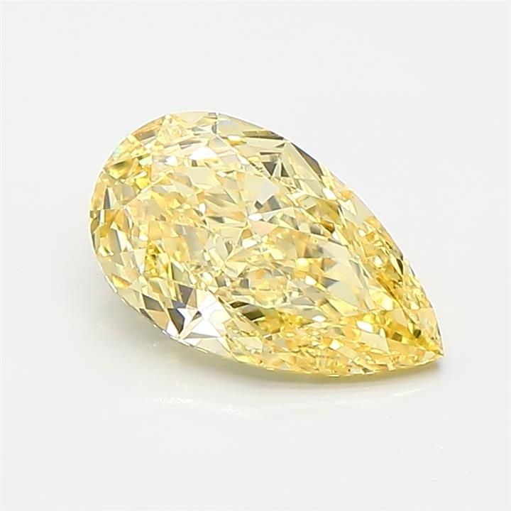Loose Diamond - PEAR 1.07ct Fancy Intense Yellow VVS2: Loose Diamond - PEAR 1.07ct Fancy Intense Yellow VVS2 Source: This is a real non-mined Diamond that has been grown in a lab Shape: PEAR Carats: 1.07 Color: Fancy Intense Yellow Certification: IGI Vide