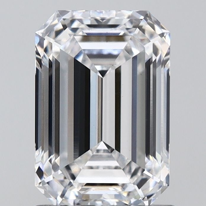 Loose Diamond - EMERALD 1.54ct E VVS2: Loose Diamond - EMERALD 1.54ct E VVS2 Source: This is a real non-mined Diamond that has been grown in a lab Shape: EMERALD Carats: 1.54 Color: E Clarity: VVS2 Certification: IGI Video: Video Link