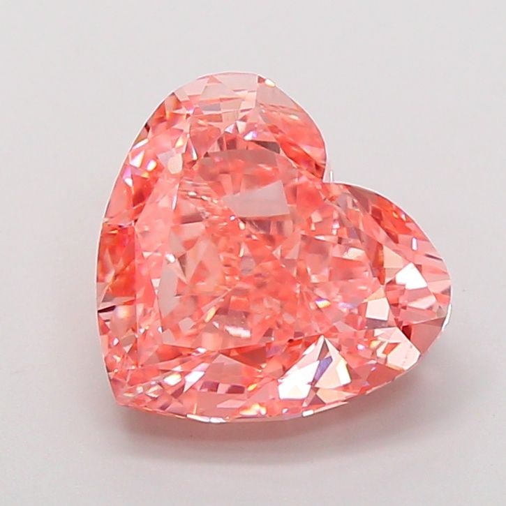 Loose Diamond - HEART 5.12ct Fancy Vivid Pink VVS2: Loose Diamond - HEART 5.12ct Fancy Vivid Pink VVS2 Source: This is a real non-mined Diamond that has been grown in a lab Shape: HEART Carats: 5.12 Color: Fancy Vivid Pink Certification: IGI Video: