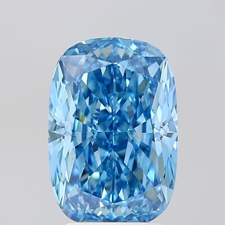 Loose Diamond - CUSHION MODIFIED 3.54ct Fancy Vivid Blue VS1: Loose Diamond - CUSHION MODIFIED 3.54ct Fancy Vivid Blue VS1 Source: This is a real non-mined Diamond that has been grown in a lab Shape: CUSHION MODIFIED Carats: 3.54 Color: Fancy Vivid Blue