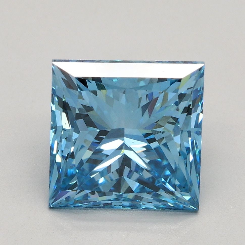 Loose Diamond - PRINCESS 2.5ct Fancy Vivid Blue SI1 (1 of 1)