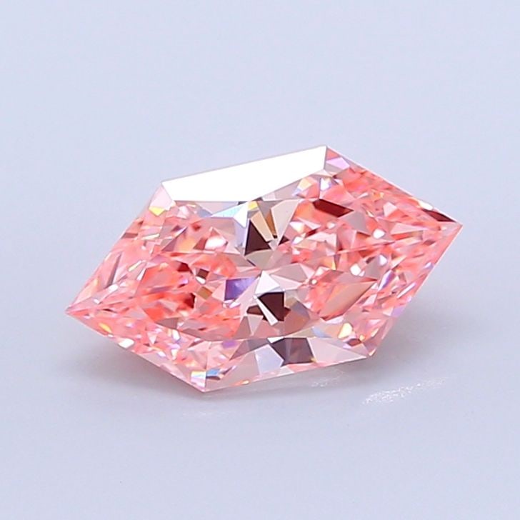 Loose Diamond - HEXAGONAL 3.03ct Fancy Vivid Pink VVS2: Loose Diamond - HEXAGONAL 3.03ct Fancy Vivid Pink VVS2 Source: This is a real non-mined Diamond that has been grown in a lab Shape: HEXAGONAL Carats: 3.03 Color: Fancy Vivid Pink Certification: IGI