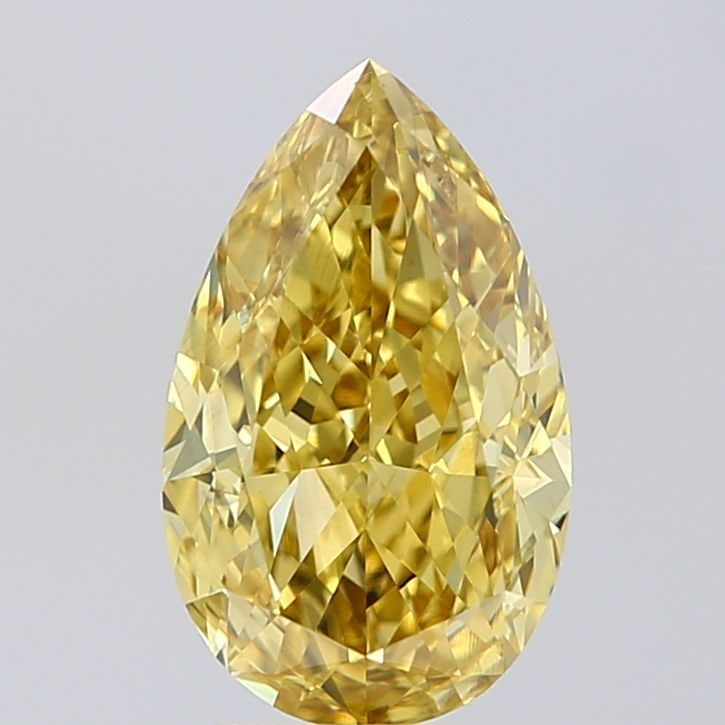 Loose Diamond - PEAR 3.03ct Fancy Intense Yellow VS1: Loose Diamond - PEAR 3.03ct Fancy Intense Yellow VS1 Source: This is a real non-mined Diamond that has been grown in a lab Shape: PEAR Carats: 3.03 Color: Fancy Intense Yellow Certification: IGI Video