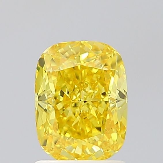 Loose Diamond - CUSHION BRILLIANT 1.52ct Fancy Vivid Yellow VVS2: Loose Diamond - CUSHION BRILLIANT 1.52ct Fancy Vivid Yellow VVS2 Source: This is a real non-mined Diamond that has been grown in a lab Shape: CUSHION BRILLIANT Carats: 1.52 Color: Fancy Vivid Yellow C