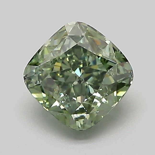 Loose Diamond - CUSHION MODIFIED 1.07ct Fancy Vivid Green VS1: Loose Diamond - CUSHION MODIFIED 1.07ct Fancy Vivid Green VS1 Source: This is a real non-mined Diamond that has been grown in a lab Shape: CUSHION MODIFIED Carats: 1.07 Color: Fancy Vivid Green Certif