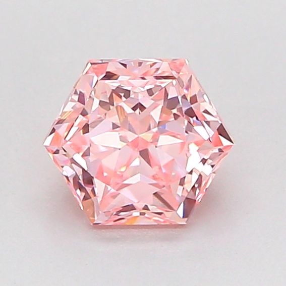 Loose Diamond - HEXAGONAL 1.02ct Fancy Intense Pink VVS2: Loose Diamond - HEXAGONAL 1.02ct Fancy Intense Pink VVS2 Source: This is a real non-mined Diamond that has been grown in a lab Shape: HEXAGONAL Carats: 1.02 Color: Fancy Intense Pink Certification: IG