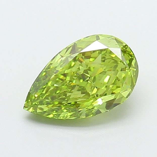 Loose Diamond - PEAR 1.63ct Fancy Vivid Green VVS2: Loose Diamond - PEAR 1.63ct Fancy Vivid Green VVS2 Source: This is a real non-mined Diamond that has been grown in a lab Shape: PEAR Carats: 1.63 Color: Fancy Vivid Green Certification: IGI Video: