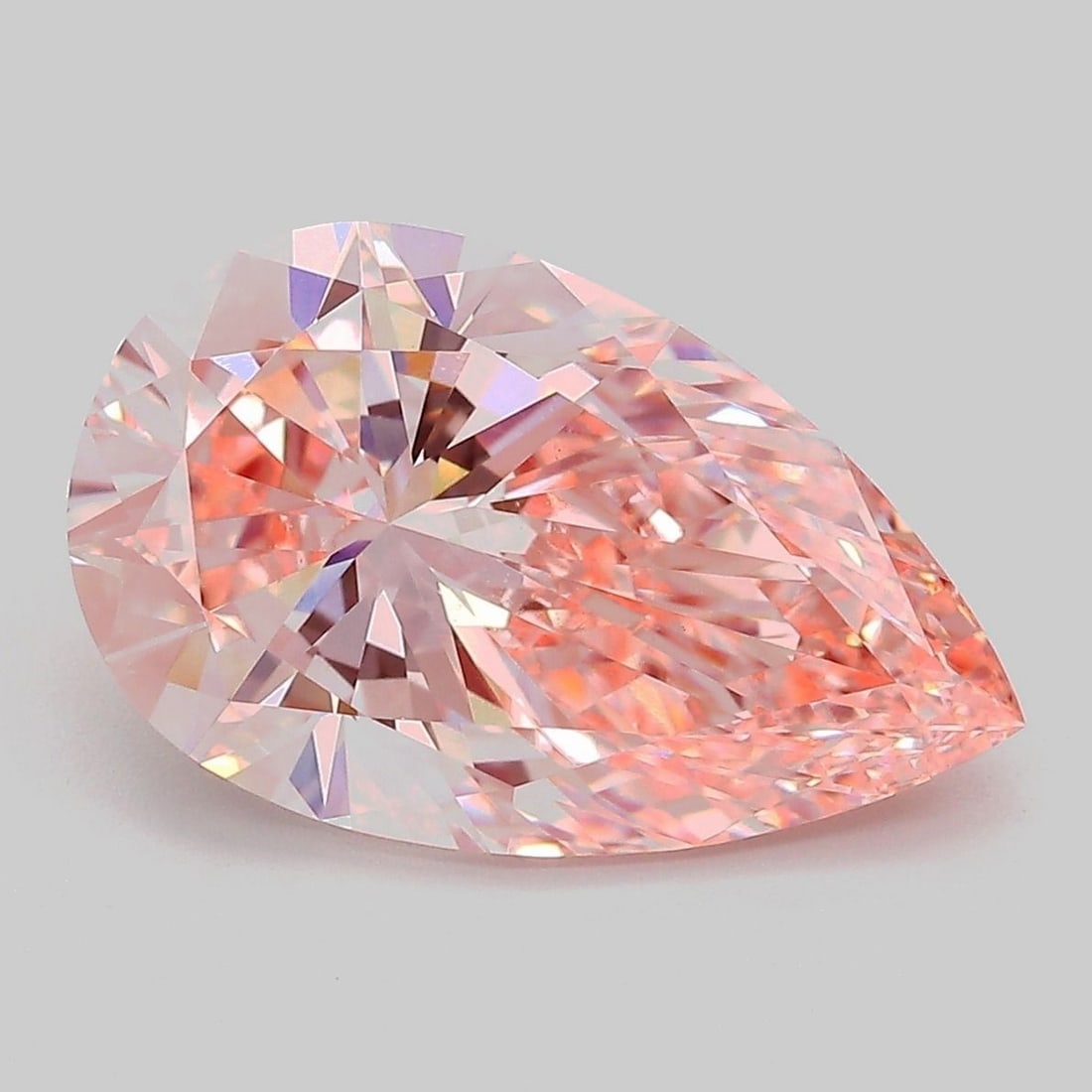 Loose Diamond - PEAR 5.0ct Fancy Vivid Pink VS1: Loose Diamond - PEAR 5.0ct Fancy Vivid Pink VS1 Source: This is a real non-mined Diamond that has been grown in a lab Shape: PEAR Carats: 5.0 Color: Fancy Vivid Pink Certification: IGI Video: