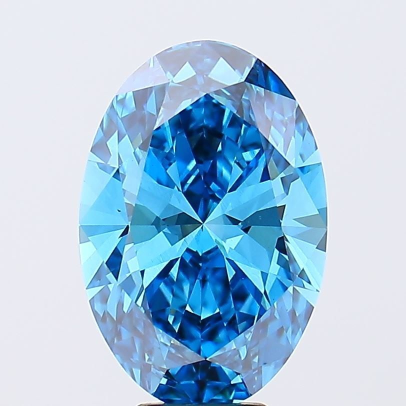 Loose Diamond - OVAL 6.02ct Fancy Vivid Blue VS1: Loose Diamond - OVAL 6.02ct Fancy Vivid Blue VS1 Source: This is a real non-mined Diamond that has been grown in a lab Shape: OVAL Carats: 6.02 Color: Fancy Vivid Blue Certification: IGI Video: