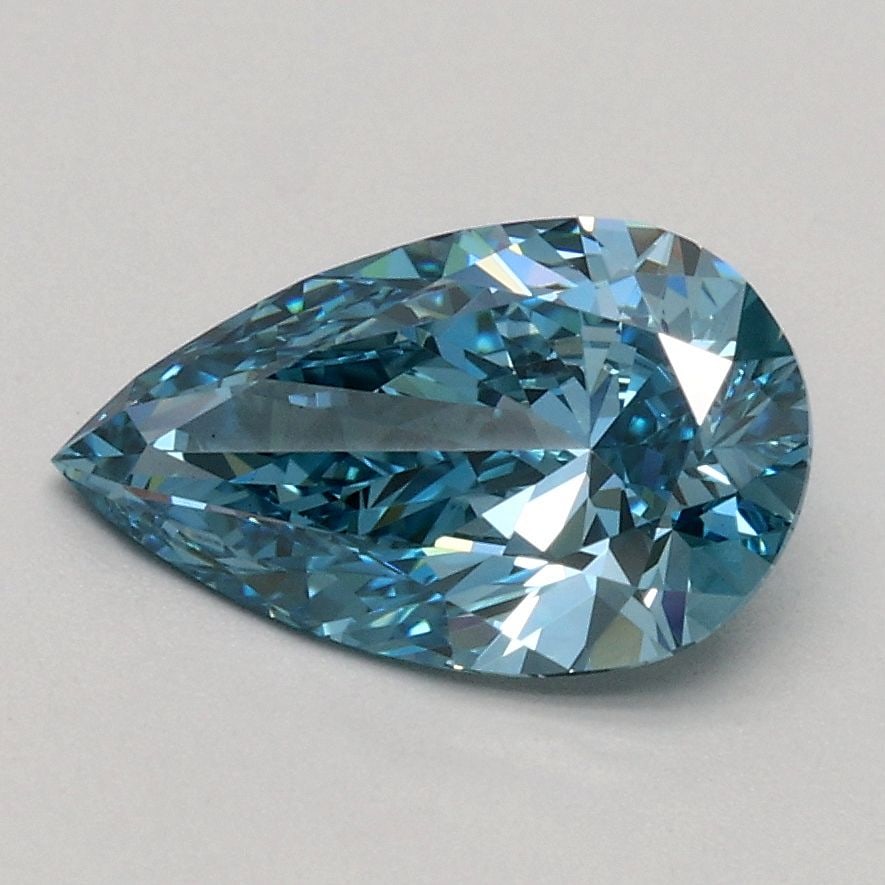 Loose Diamond - PEAR 1.07ct Fancy Vivid Blue VVS2: Loose Diamond - PEAR 1.07ct Fancy Vivid Blue VVS2 Source: This is a real non-mined Diamond that has been grown in a lab Shape: PEAR Carats: 1.07 Color: Fancy Vivid Blue Certification: IGI Video: