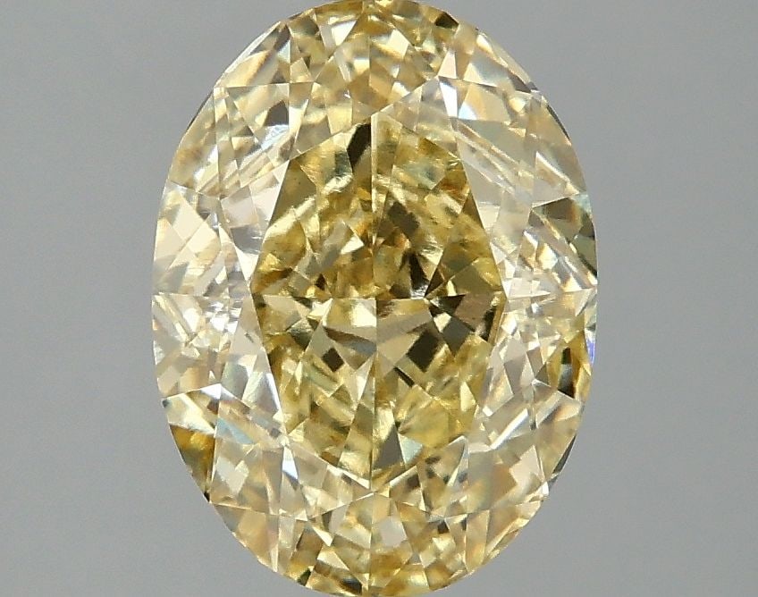 Loose Diamond - OVAL 3.04ct Fancy Intense Yellow VS1: Loose Diamond - OVAL 3.04ct Fancy Intense Yellow VS1 Source: This is a real non-mined Diamond that has been grown in a lab Shape: OVAL Carats: 3.04 Color: Fancy Intense Yellow Certification: IGI Video