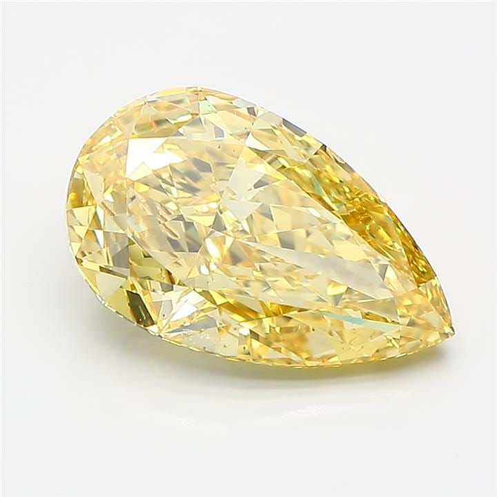 Loose Diamond - PEAR 3.01ct Fancy Intense Yellow VS2: Loose Diamond - PEAR 3.01ct Fancy Intense Yellow VS2 Source: This is a real non-mined Diamond that has been grown in a lab Shape: PEAR Carats: 3.01 Color: Fancy Intense Yellow Certification: IGI Video