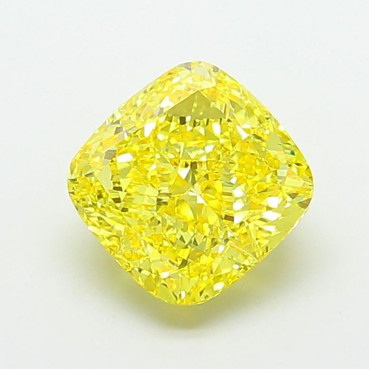 Loose Diamond - CUSHION MODIFIED 8.09ct Fancy Vivid Yellow VS1: Loose Diamond - CUSHION MODIFIED 8.09ct Fancy Vivid Yellow VS1 Source: This is a real non-mined Diamond that has been grown in a lab Shape: CUSHION MODIFIED Carats: 8.09 Color: Fancy Vivid Yellow Cert