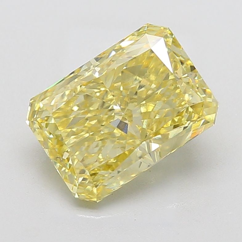Loose Diamond - RADIANT 5.04ct Fancy Intense Yellow VS1: Loose Diamond - RADIANT 5.04ct Fancy Intense Yellow VS1 Source: This is a real non-mined Diamond that has been grown in a lab Shape: RADIANT Carats: 5.04 Color: Fancy Intense Yellow Certification: IGI