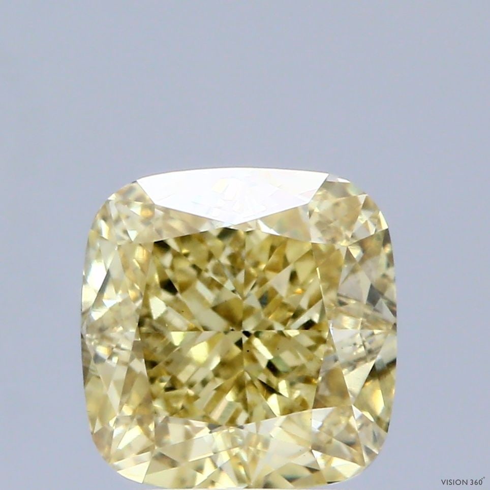Loose Diamond - CUSHION MODIFIED 2.58ct Fancy Intense Yellow VS1: Loose Diamond - CUSHION MODIFIED 2.58ct Fancy Intense Yellow VS1 Source: This is a real non-mined Diamond that has been grown in a lab Shape: CUSHION MODIFIED Carats: 2.58 Color: Fancy Intense Yellow 