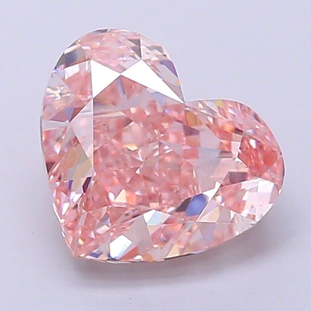 Loose Diamond - HEART 2.15ct Fancy Intense Pink VS1: Loose Diamond - HEART 2.15ct Fancy Intense Pink VS1 Source: This is a real non-mined Diamond that has been grown in a lab Shape: HEART Carats: 2.15 Color: Fancy Intense Pink Certification: IGI Video: