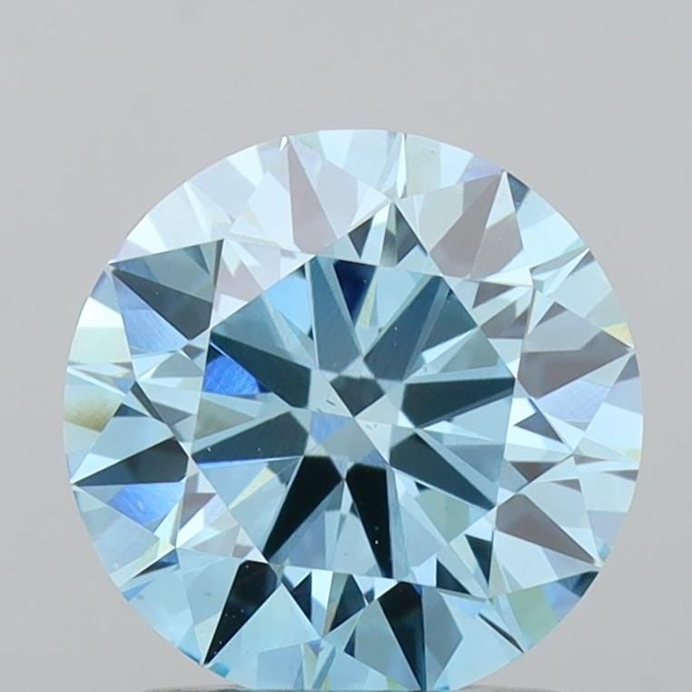 Ideal Loose Diamond - ROUND 1.41ct Fancy Vivid Blue VS1: Ideal Loose Diamond - ROUND 1.41ct Fancy Vivid Blue VS1 Source: This is a real non-mined Diamond that has been grown in a lab Shape: ROUND Carats: 1.41 Color: Fancy Vivid Blue Certification: IGI Video