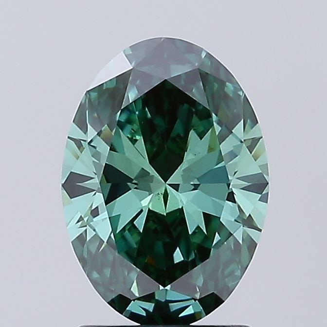 Loose Diamond - OVAL 1.52ct Fancy Vivid Green VS1: Loose Diamond - OVAL 1.52ct Fancy Vivid Green VS1 Source: This is a real non-mined Diamond that has been grown in a lab Shape: OVAL Carats: 1.52 Color: Fancy Vivid Green Certification: IGI Video: