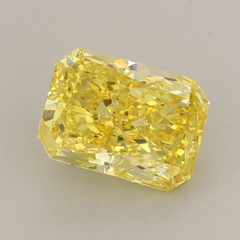 Loose Diamond - RADIANT 1.52ct Fancy Vivid Yellow VS1: Loose Diamond - RADIANT 1.52ct Fancy Vivid Yellow VS1 Source: This is a real non-mined Diamond that has been grown in a lab Shape: RADIANT Carats: 1.52 Color: Fancy Vivid Yellow Certification: IGI Add
