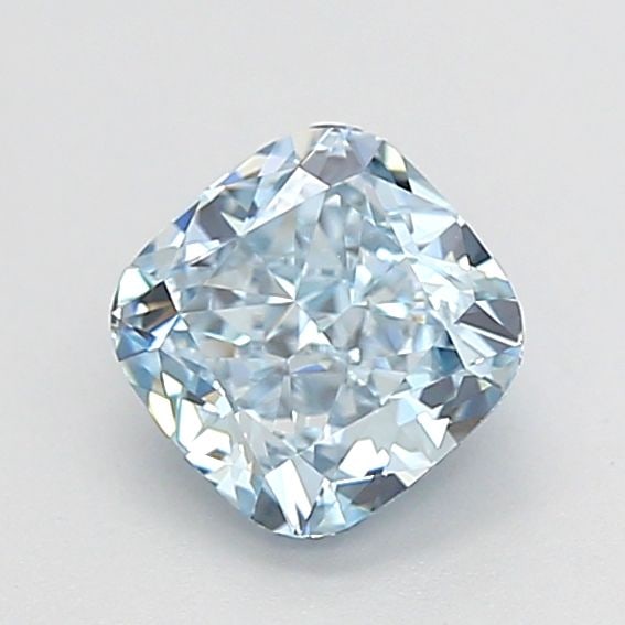 Loose Diamond - CUSHION MODIFIED 0.87ct Fancy Intense Blue VS1: Loose Diamond - CUSHION MODIFIED 0.87ct Fancy Intense Blue VS1 Source: This is a real non-mined Diamond that has been grown in a lab Shape: CUSHION MODIFIED Carats: 0.87 Color: Fancy Intense Blue Cert