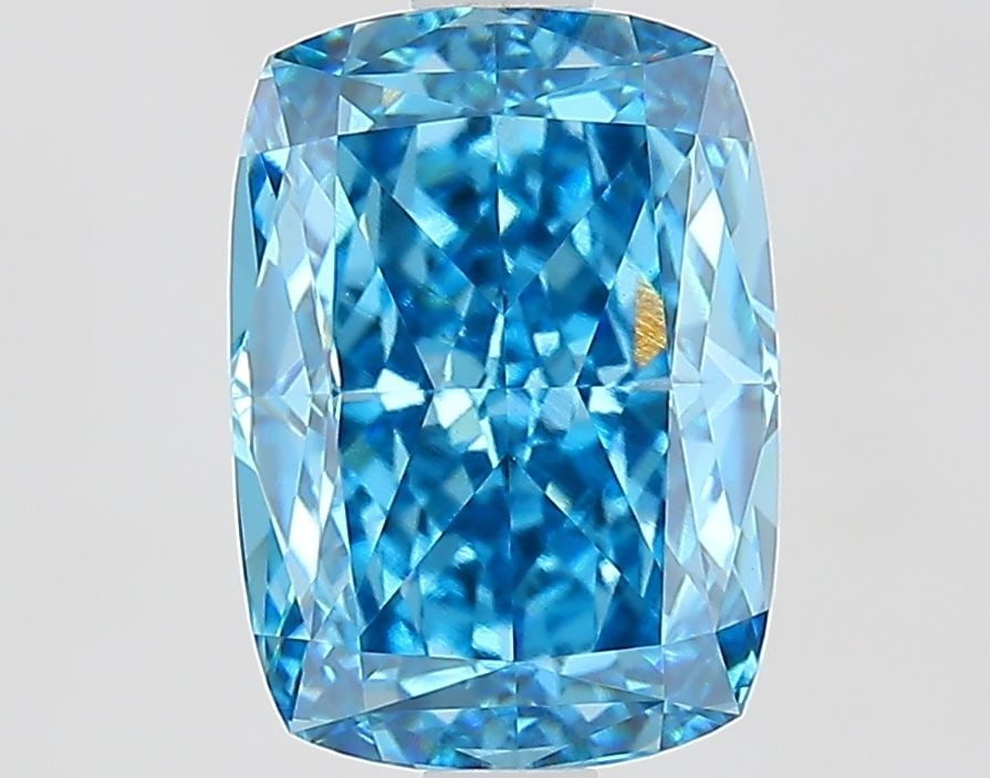 Loose Diamond - CUSHION MODIFIED 2.52ct Fancy Vivid Blue VVS2: Loose Diamond - CUSHION MODIFIED 2.52ct Fancy Vivid Blue VVS2 Source: This is a real non-mined Diamond that has been grown in a lab Shape: CUSHION MODIFIED Carats: 2.52 Color: Fancy Vivid Blue Certifi