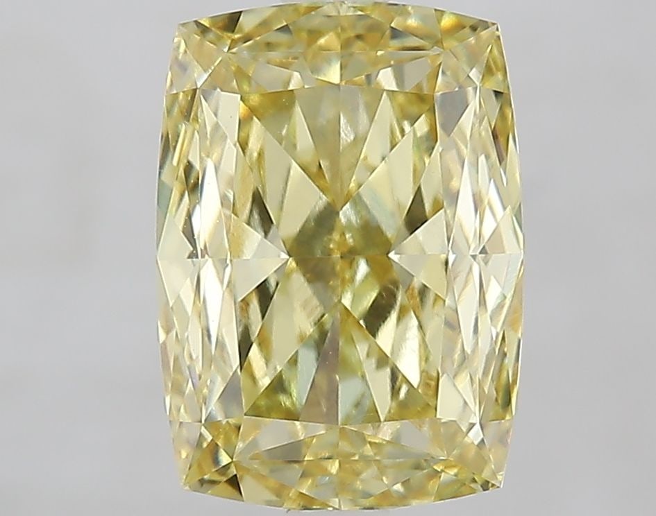 Loose Diamond - CUSHION MODIFIED 3.57ct Fancy Intense Yellow VVS2: Loose Diamond - CUSHION MODIFIED 3.57ct Fancy Intense Yellow VVS2 Source: This is a real non-mined Diamond that has been grown in a lab Shape: CUSHION MODIFIED Carats: 3.57 Color: Fancy Intense Yellow