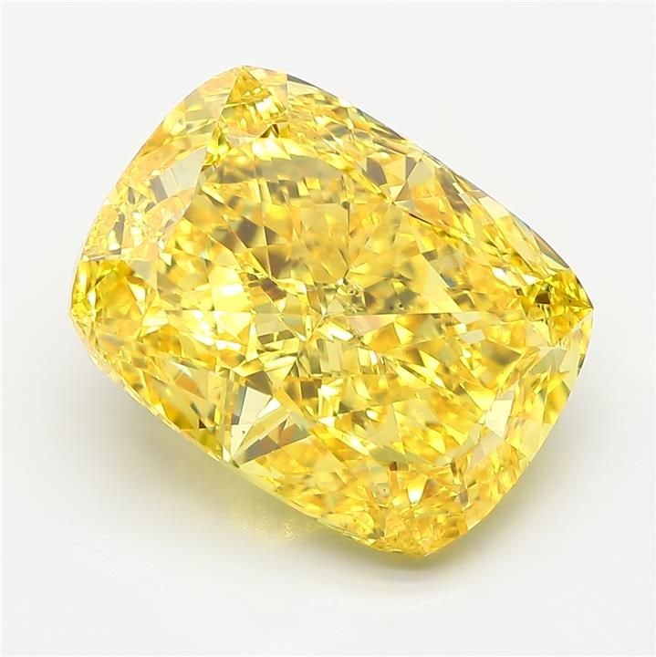 Loose Diamond - CUSHION MODIFIED 12.03ct Fancy Vivid Yellow VS1: Loose Diamond - CUSHION MODIFIED 12.03ct Fancy Vivid Yellow VS1 Source: This is a real non-mined Diamond that has been grown in a lab Shape: CUSHION MODIFIED Carats: 12.03 Color: Fancy Vivid Yellow Ce