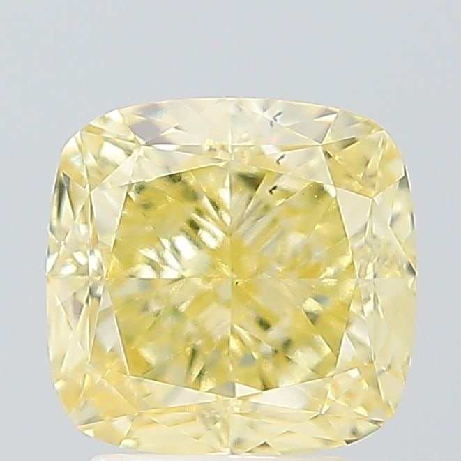 Loose Diamond - CUSHION MODIFIED 3.07ct Fancy Intense Yellow VS2: Loose Diamond - CUSHION MODIFIED 3.07ct Fancy Intense Yellow VS2 Source: This is a real non-mined Diamond that has been grown in a lab Shape: CUSHION MODIFIED Carats: 3.07 Color: Fancy Intense Yellow 