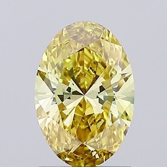 Loose Diamond - OVAL 1.02ct Fancy Intense Yellow VS1: Loose Diamond - OVAL 1.02ct Fancy Intense Yellow VS1 Source: This is a real non-mined Diamond that has been grown in a lab Shape: OVAL Carats: 1.02 Color: Fancy Intense Yellow Certification: IGI Video