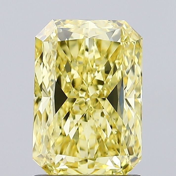 Loose Diamond - RADIANT 1.5ct Fancy Intense Yellow VS1: Loose Diamond - RADIANT 1.5ct Fancy Intense Yellow VS1 Source: This is a real non-mined Diamond that has been grown in a lab Shape: RADIANT Carats: 1.5 Color: Fancy Intense Yellow Certification: IGI