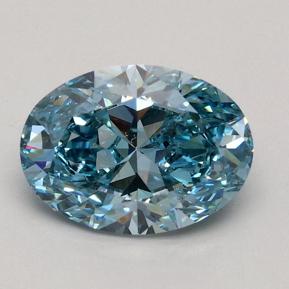Loose Diamond - OVAL 1.61ct Fancy Vivid Blue VS2: Loose Diamond - OVAL 1.61ct Fancy Vivid Blue VS2 Source: This is a real non-mined Diamond that has been grown in a lab Shape: OVAL Carats: 1.61 Color: Fancy Vivid Blue Certification: IGI Video: