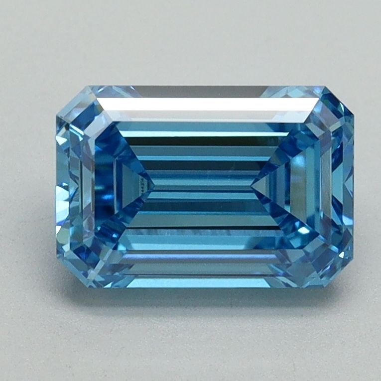 Loose Diamond - EMERALD 1.64ct Fancy Vivid Blue VVS2: Loose Diamond - EMERALD 1.64ct Fancy Vivid Blue VVS2 Source: This is a real non-mined Diamond that has been grown in a lab Shape: EMERALD Carats: 1.64 Color: Fancy Vivid Blue Certification: IGI