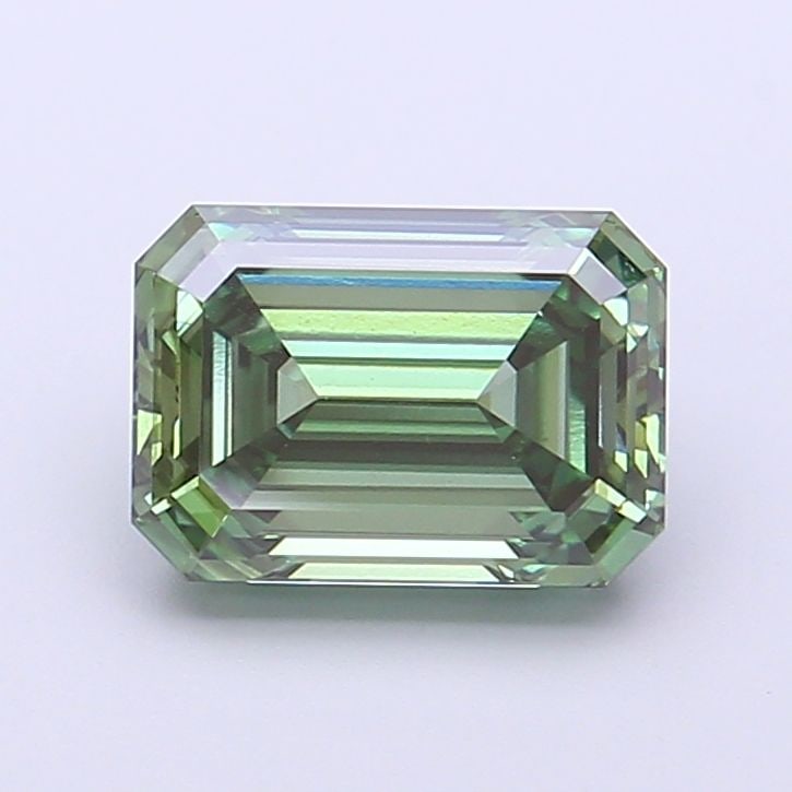 Loose Diamond - EMERALD 2.04ct Fancy Vivid Green VS1: Loose Diamond - EMERALD 2.04ct Fancy Vivid Green VS1 Source: This is a real non-mined Diamond that has been grown in a lab Shape: EMERALD Carats: 2.04 Color: Fancy Vivid Green Certification: IGI