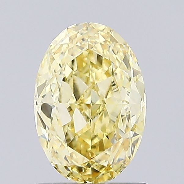 Loose Diamond - OVAL 1.09ct Fancy Intense Yellow VVS2: Loose Diamond - OVAL 1.09ct Fancy Intense Yellow VVS2 Source: This is a real non-mined Diamond that has been grown in a lab Shape: OVAL Carats: 1.09 Color: Fancy Intense Yellow Certification: IGI Vide