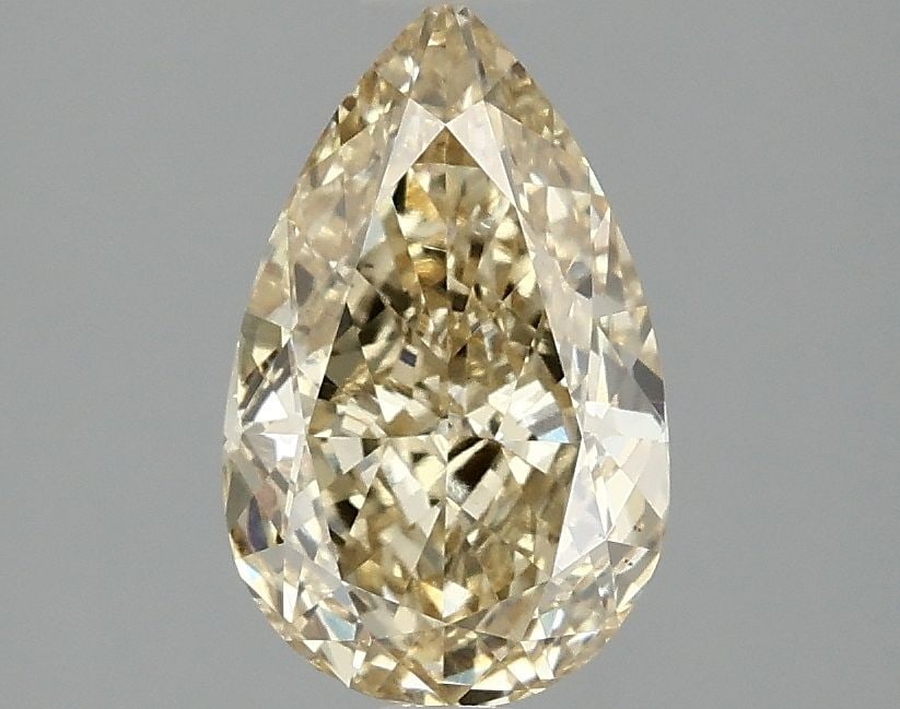 Loose Diamond - PEAR 1.54ct Fancy Intense Yellow VS1: Loose Diamond - PEAR 1.54ct Fancy Intense Yellow VS1 Source: This is a real non-mined Diamond that has been grown in a lab Shape: PEAR Carats: 1.54 Color: Fancy Intense Yellow Certification: IGI Video