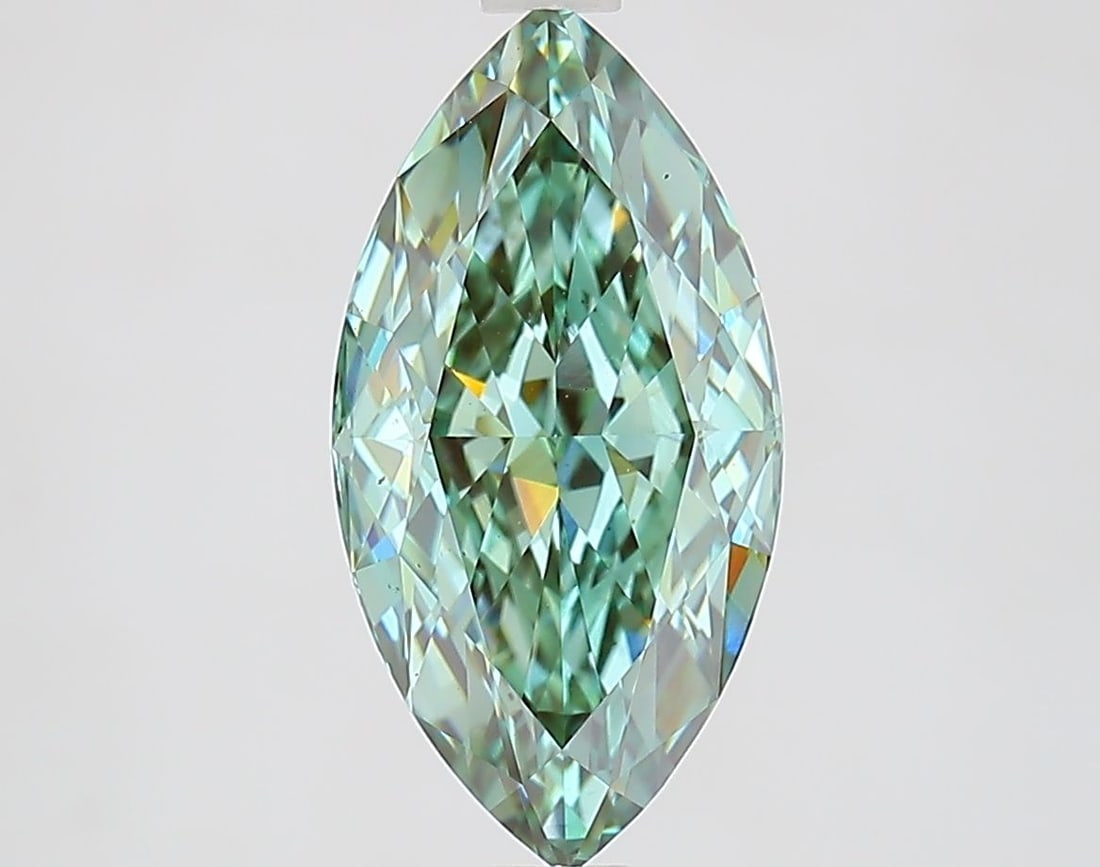 Loose Diamond - MARQUISE 3.1ct Fancy Intense Green VS1: Loose Diamond - MARQUISE 3.1ct Fancy Intense Green VS1 Source: This is a real non-mined Diamond that has been grown in a lab Shape: MARQUISE Carats: 3.1 Color: Fancy Intense Green Certification: IGI V