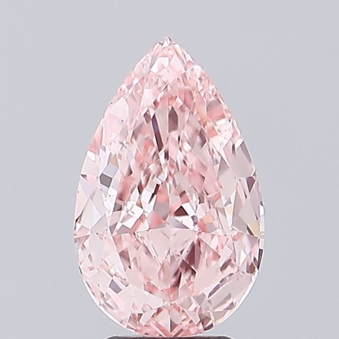 Loose Diamond - PEAR 2.93ct Fancy Vivid Pink VS1: Loose Diamond - PEAR 2.93ct Fancy Vivid Pink VS1 Source: This is a real non-mined Diamond that has been grown in a lab Shape: PEAR Carats: 2.93 Color: Fancy Vivid Pink Certification: IGI Video: