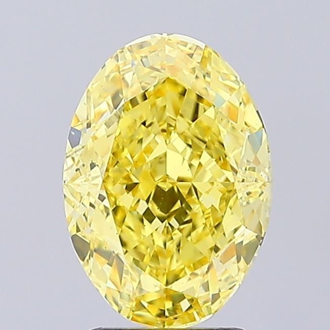 Loose Diamond - OVAL 3.04ct Fancy Intense Yellow VS1: Loose Diamond - OVAL 3.04ct Fancy Intense Yellow VS1 Source: This is a real non-mined Diamond that has been grown in a lab Shape: OVAL Carats: 3.04 Color: Fancy Intense Yellow Certification: IGI Video