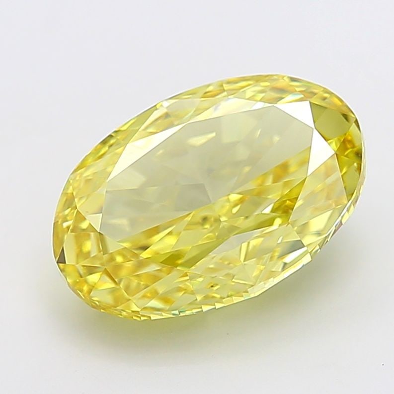 Loose Diamond - OVAL 7.01ct Fancy Intense Yellow VS2: Loose Diamond - OVAL 7.01ct Fancy Intense Yellow VS2 Source: This is a real non-mined Diamond that has been grown in a lab Shape: OVAL Carats: 7.01 Color: Fancy Intense Yellow Certification: IGI Video