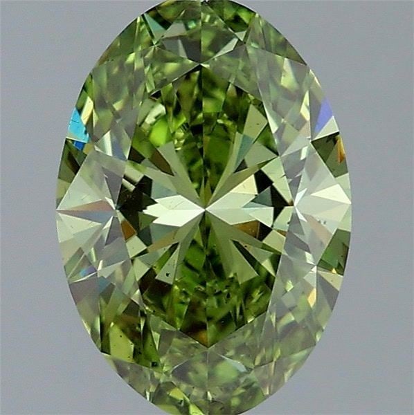 Loose Diamond - OVAL 1.52ct Fancy Vivid Green VS2: Loose Diamond - OVAL 1.52ct Fancy Vivid Green VS2 Source: This is a real non-mined Diamond that has been grown in a lab Shape: OVAL Carats: 1.52 Color: Fancy Vivid Green Certification: IGI Video: