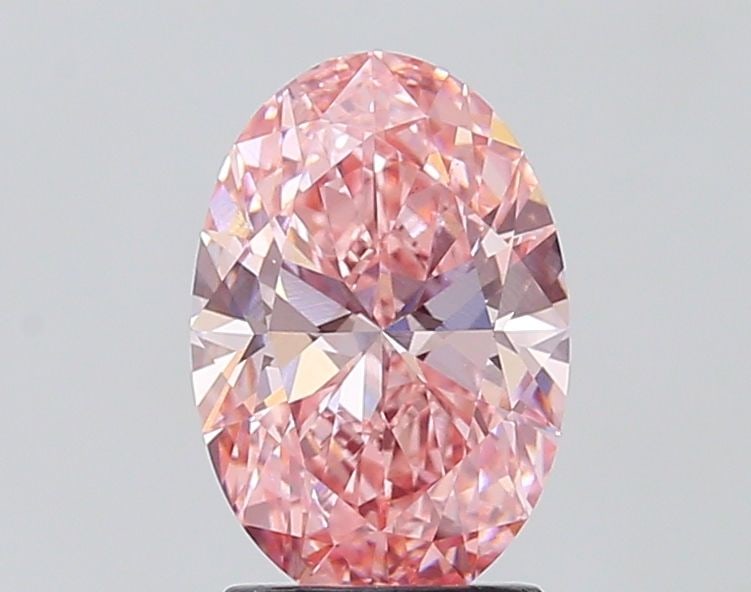Loose Diamond - OVAL 2.0ct Fancy Vivid Pink VS1: Loose Diamond - OVAL 2.0ct Fancy Vivid Pink VS1 Source: This is a real non-mined Diamond that has been grown in a lab Shape: OVAL Carats: 2.0 Color: Fancy Vivid Pink Certification: IGI Video: