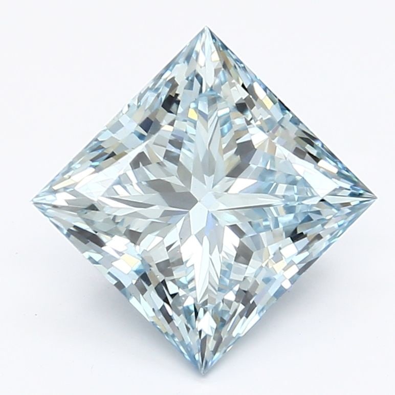 Loose Diamond - PRINCESS 2.78ct Fancy Intense Blue VS1: Loose Diamond - PRINCESS 2.78ct Fancy Intense Blue VS1 Source: This is a real non-mined Diamond that has been grown in a lab Shape: PRINCESS Carats: 2.78 Color: Fancy Intense Blue Certification: IGI