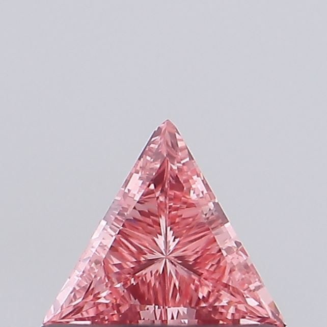 Loose Diamond - TRIANGULAR 0.25ct Fancy Vivid Pink VVS2: Loose Diamond - TRIANGULAR 0.25ct Fancy Vivid Pink VVS2 Source: This is a real non-mined Diamond that has been grown in a lab Shape: TRIANGULAR Carats: 0.25 Color: Fancy Vivid Pink Certification: NONE