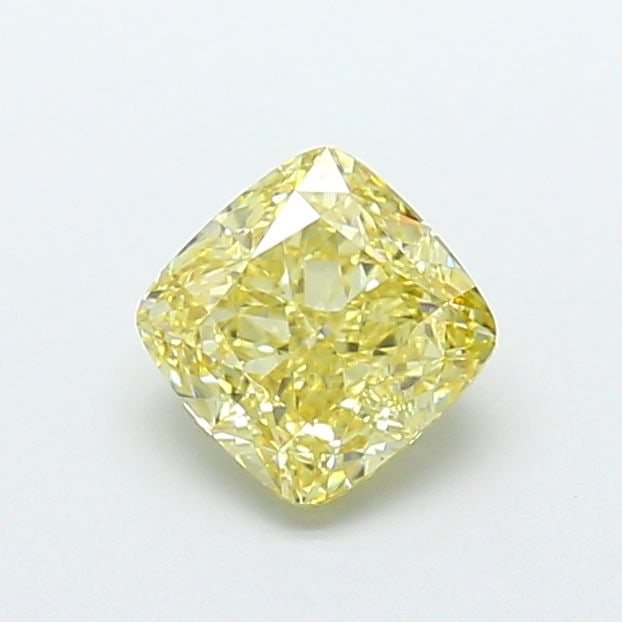 Loose Diamond - CUSHION MODIFIED 1.27ct Fancy Yellow VS1: Loose Diamond - CUSHION MODIFIED 1.27ct Fancy Yellow VS1 Source: This is a real non-mined Diamond that has been grown in a lab Shape: CUSHION MODIFIED Carats: 1.27 Color: Fancy Yellow Certification: I