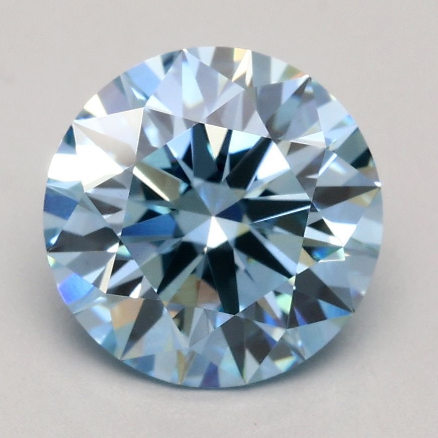 Loose Diamond - ROUND 2.0ct Fancy Blue VS1: Loose Diamond - ROUND 2.0ct Fancy Blue VS1 Source: This is a real non-mined Diamond that has been grown in a lab Shape: ROUND Carats: 2.0 Color: Fancy Blue Certification: IGI Video:
