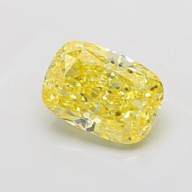 Loose Diamond - CUSHION MODIFIED 2.5ct Fancy Vivid Yellow VS1: Loose Diamond - CUSHION MODIFIED 2.5ct Fancy Vivid Yellow VS1 Source: This is a real non-mined Diamond that has been grown in a lab Shape: CUSHION MODIFIED Carats: 2.5 Color: Fancy Vivid Yellow Certif